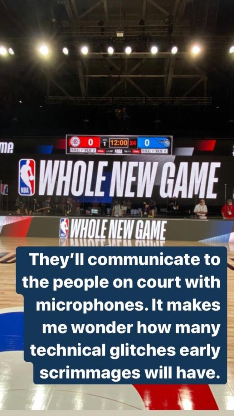 NBA摄像头「记者解读NBA复赛场地每场30个摄像头大部分自动控制」