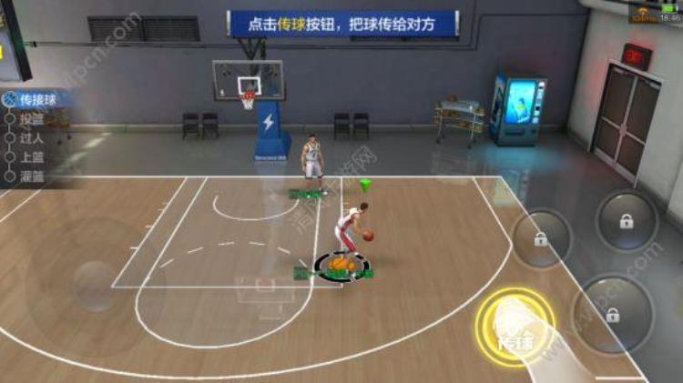 最强nba手游怎么灌篮「最强NBA手游新手基本操作训练攻略大全传球/盖帽/上篮」