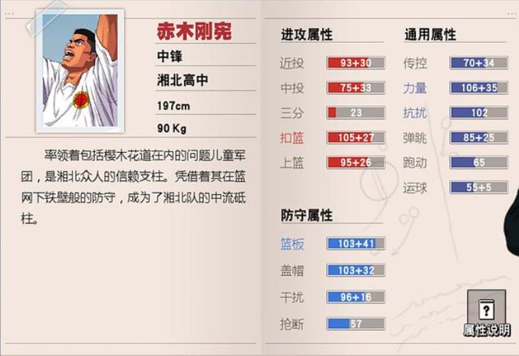 灌篮高手手游谁篮板最强「灌篮高手手游中锋球员篮板基础数值谁的篮板更强可以参考」