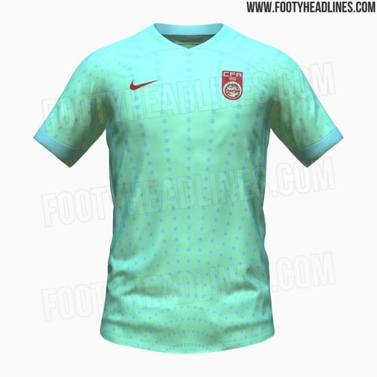 中国队主场球衣颜色「国足新球衣谍照流出主场仍为红色客场采用青色」