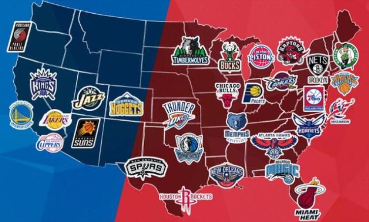 加州有几支nba球队「从NBA球队分布看美国地理加州有四支球队德州三支」