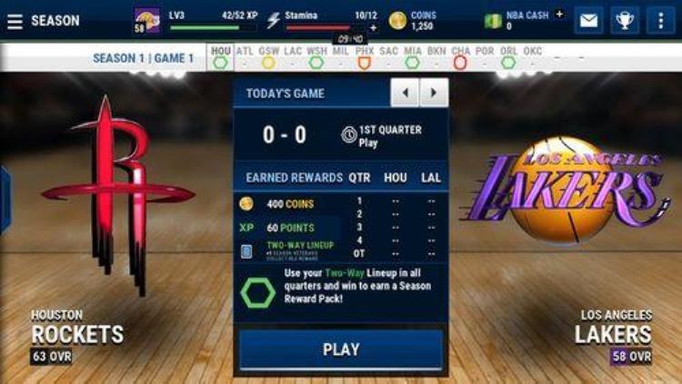 NBA梦幻球队「NBALIVE移动版评测梦幻球队由你搭配」