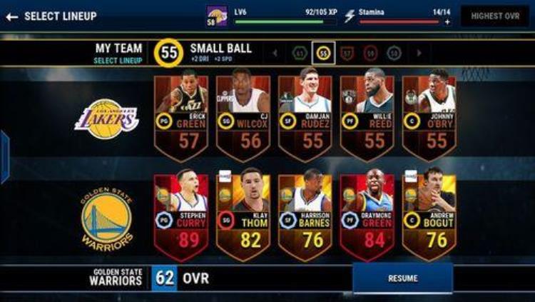 NBA梦幻球队「NBALIVE移动版评测梦幻球队由你搭配」