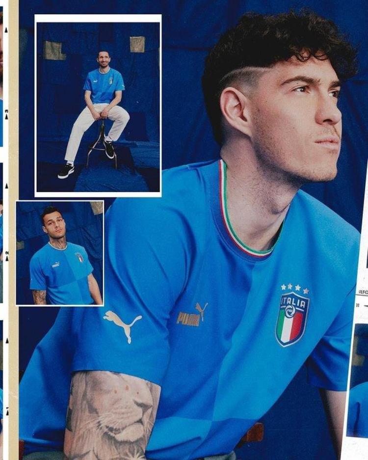 意大利国家队主场球衣「意大利队发布新款主场球衣若日尼奥等国脚出镜宣传」
