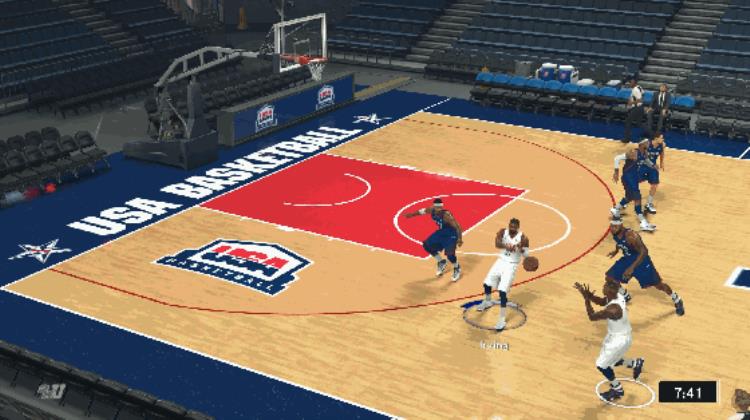 NBA2K17站位抢位挡差走位操作技巧动态教程