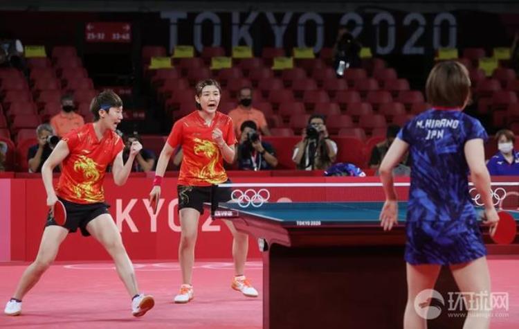 国乒女团30提前收工夺金中国看台放眼望去全是世界冠军