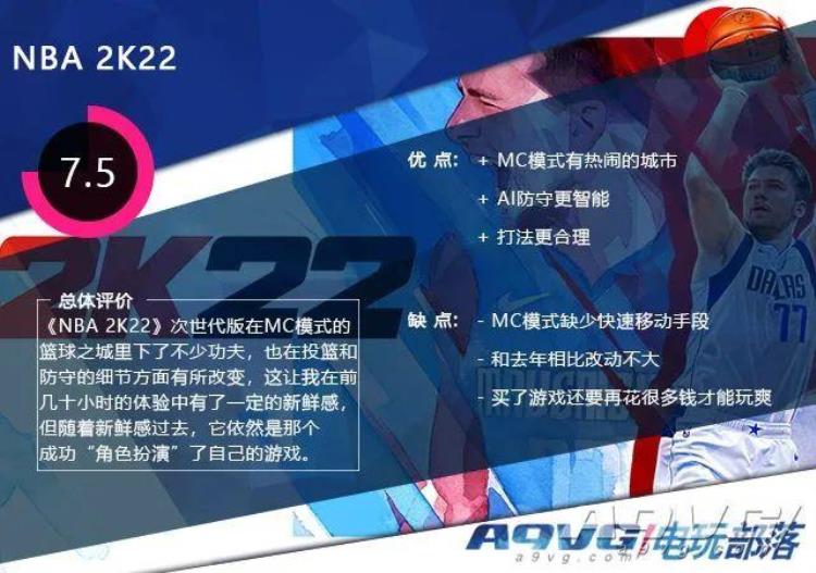 nba2k22改进「NBA2K22次世代版评测改了但没完全改」