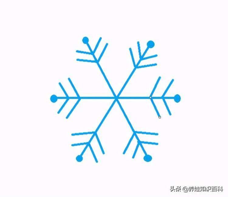 画雪花怎么画呢「雪花怎么画按照这个画法蓝色可爱的雪花就画出来了快学学吧」