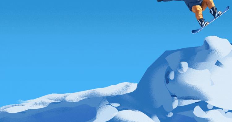 冰雪儿童画冰雪画教程「儿童画教程邂逅一场冬日的冰雪奇缘难忘的一次滑雪」