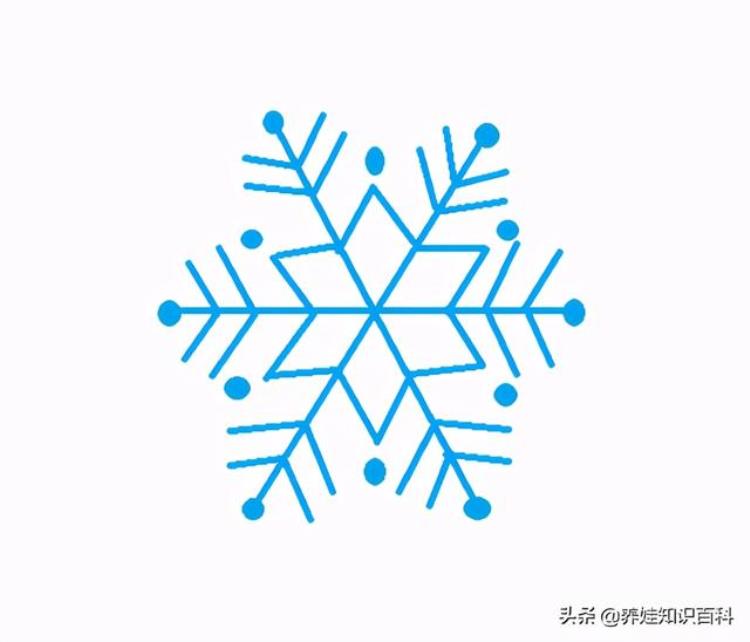 画雪花怎么画呢「雪花怎么画按照这个画法蓝色可爱的雪花就画出来了快学学吧」