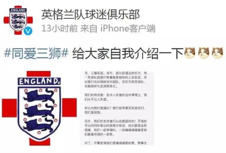 英格兰足球队三狮军团「英格兰足球三喵军团欧洲中国队快乐足球」