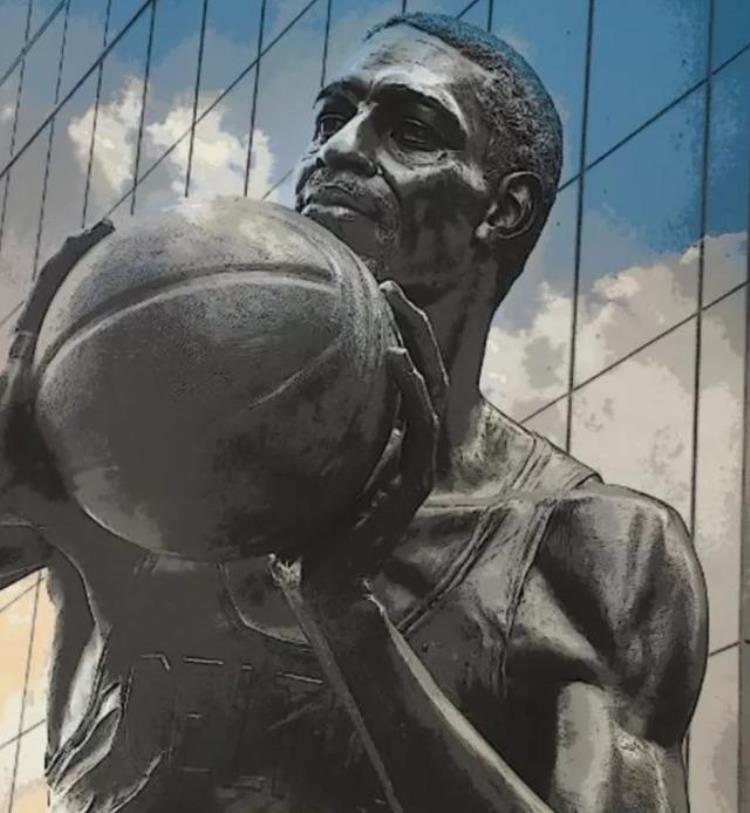盘点NBA十大历史超巨雕像其中湖人就占了4个乔丹骑扣多位名宿