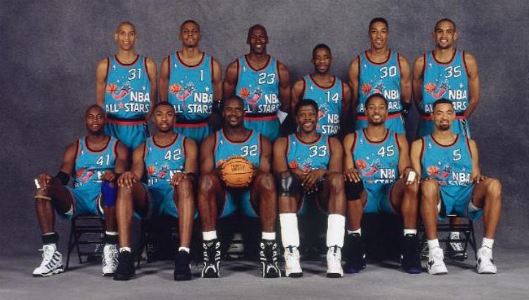 历届NBA全明星合影「最全NBA历届全明星合影心血整理致敬青春回忆满满」