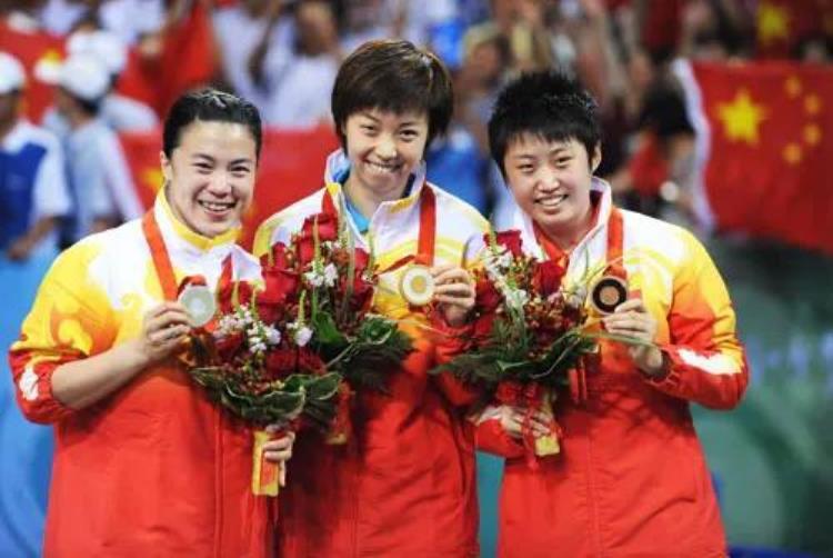 2008年8月22日张怡宁卫冕北京奥运乒乓球女单冠军