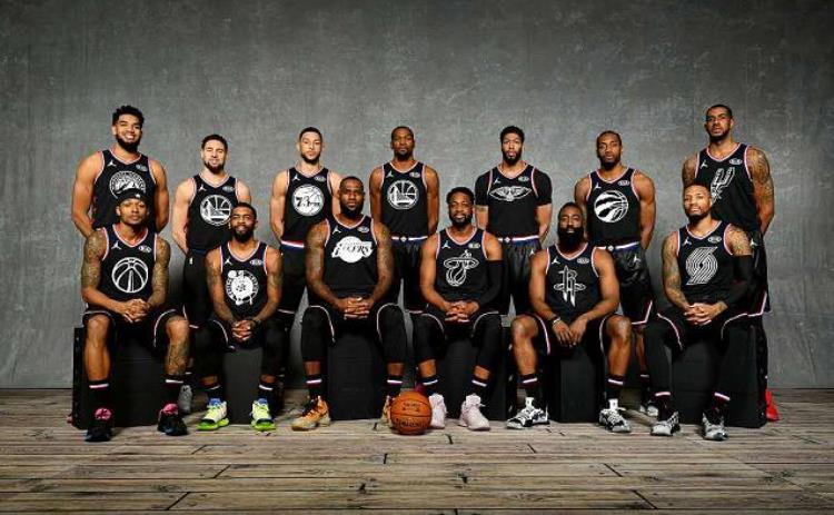 历届NBA全明星合影「最全NBA历届全明星合影心血整理致敬青春回忆满满」