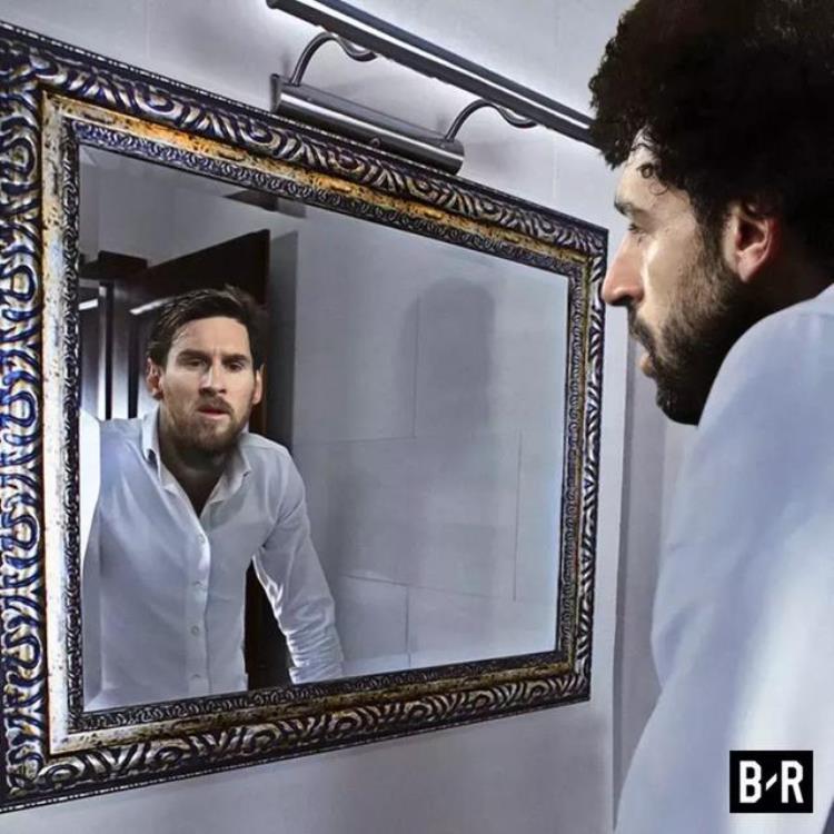 爆笑足球之镜子里是梅西的萨拉赫希腊球王上演大四喜