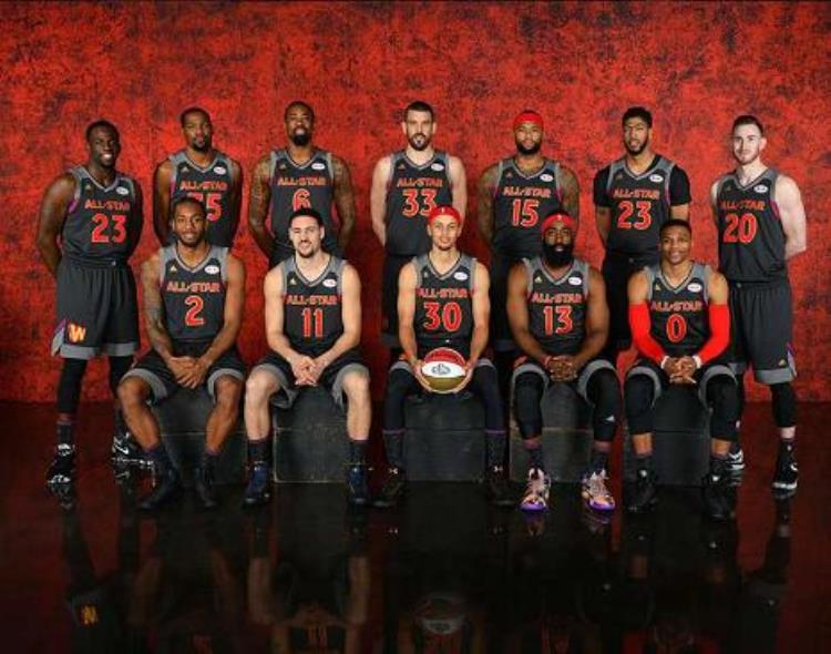 历届NBA全明星合影「最全NBA历届全明星合影心血整理致敬青春回忆满满」