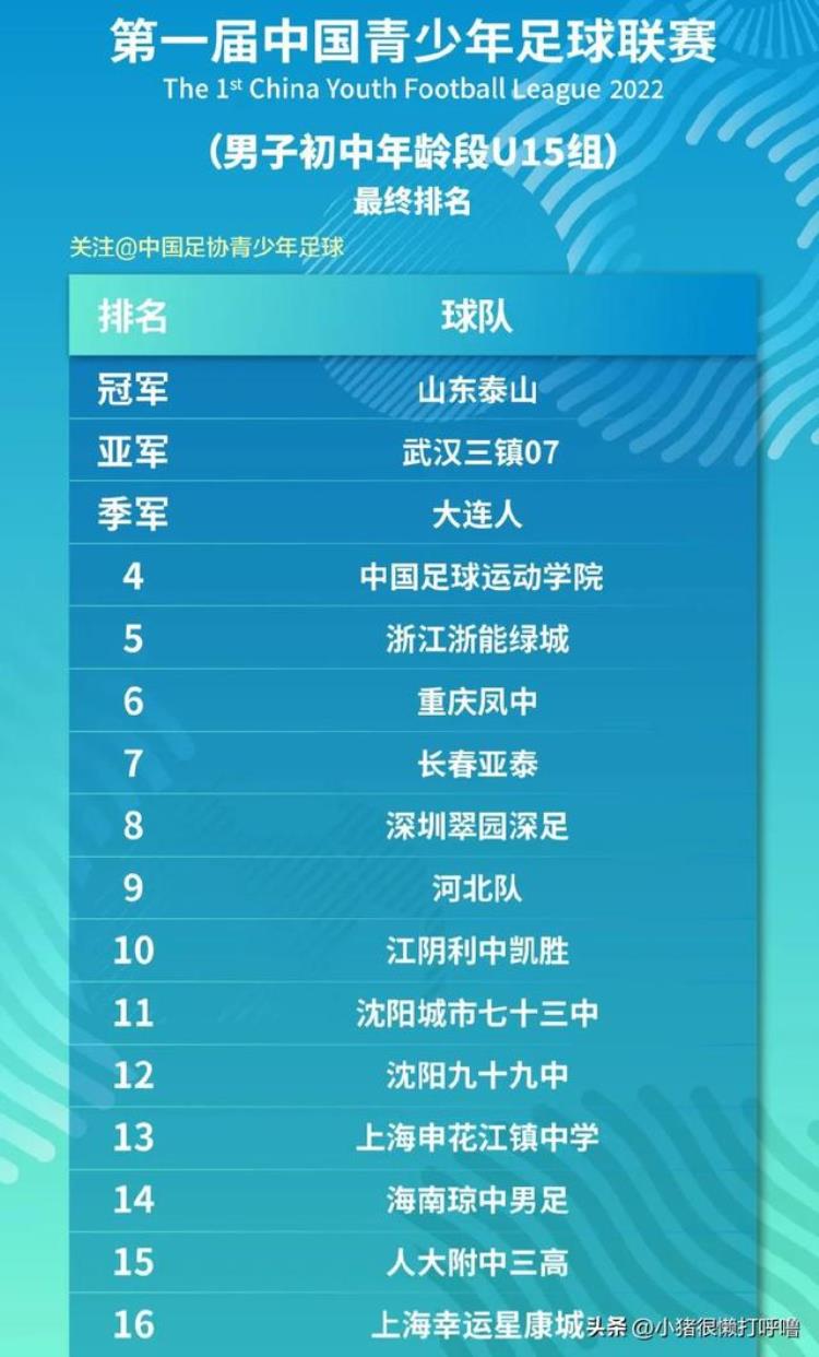 首届青少年足球联赛悄悄落幕中国足球在世界杯的喧嚣中艰难前行