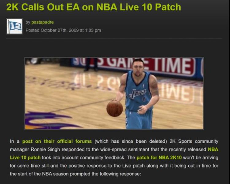 篮球游戏EA「EA为什么放弃了篮球梦」
