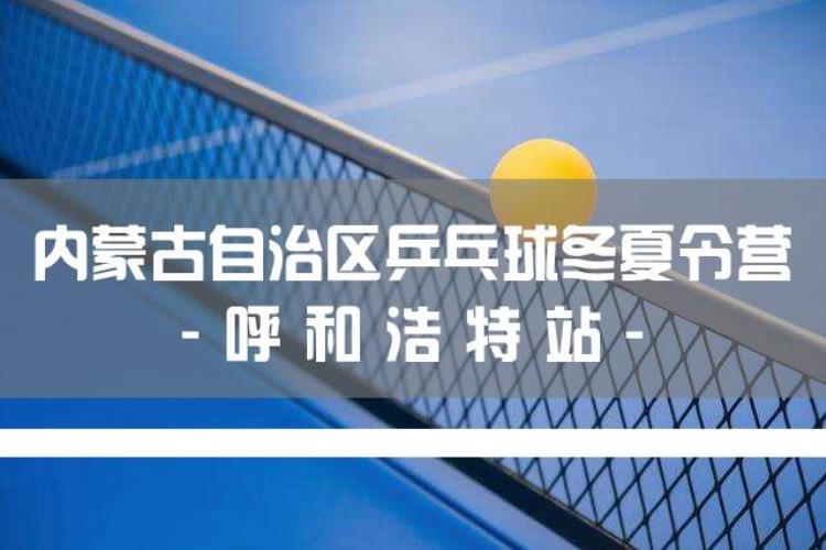 免费报名限额30名内蒙古自治区乒乓球冬夏令营呼和浩特站火热招生中