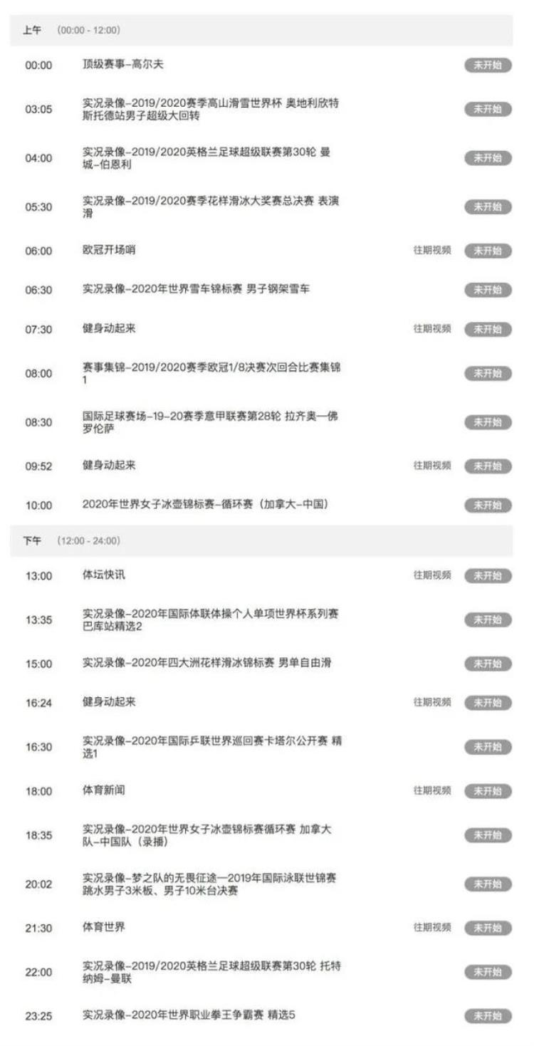 现在体育频道播放的是什么节目「没有比赛的日子各国体育电视台都在播什么」