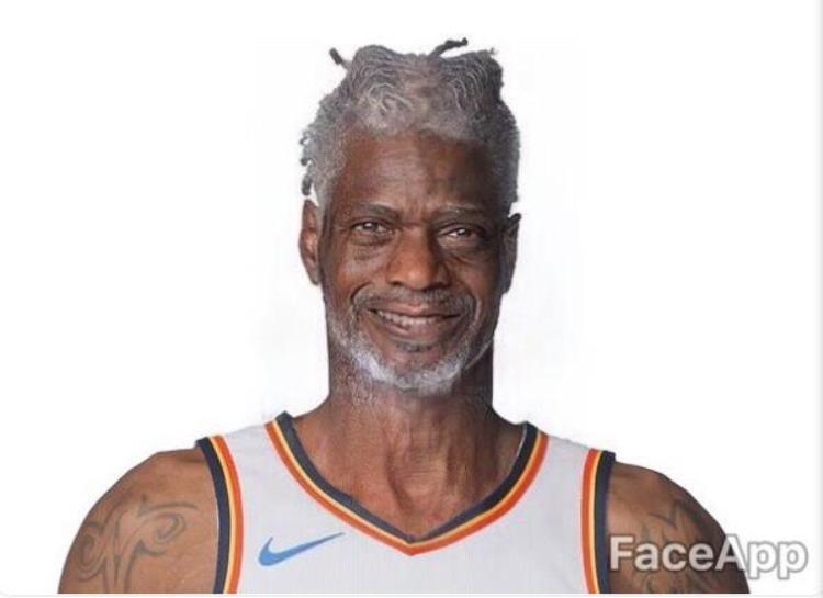 年龄挑战来看看NBA球员们的老年照