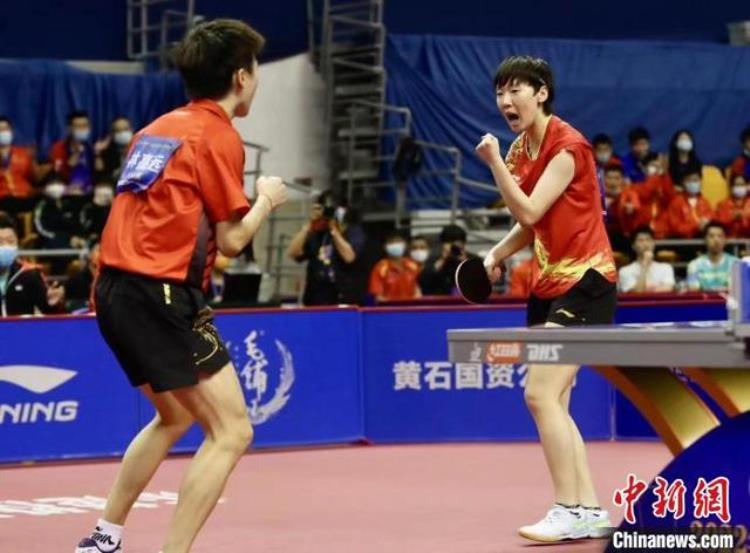 2022年全国乒乓球锦标赛王曼昱混双夺冠实现三连冠