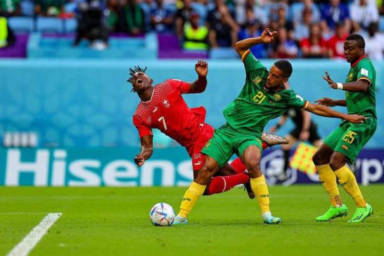 瑞士队1比0小胜喀麦隆本届世界杯非洲球队一胜难求