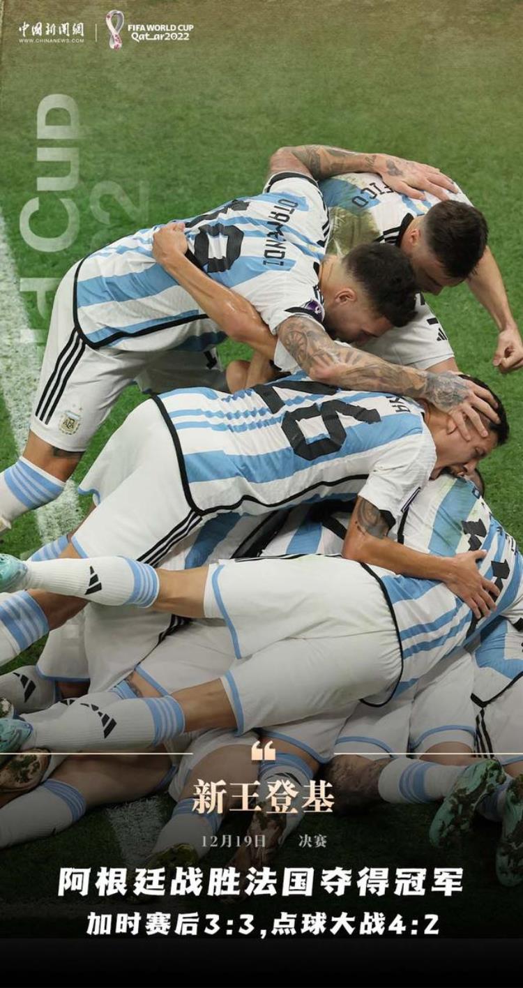 阿根廷击败法国夺得世界杯冠军梅西创多项纪录