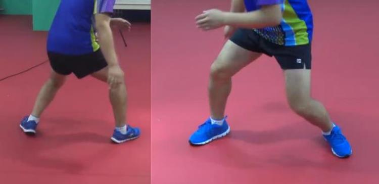 乒乓球教学打球时重心是这样转换的需要脚掌去合理调节