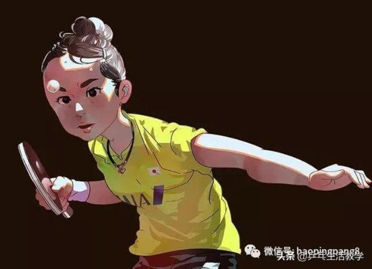 国际乒联官方晒出3大球星漫画照伊藤美诚传神樊振东十分霸气