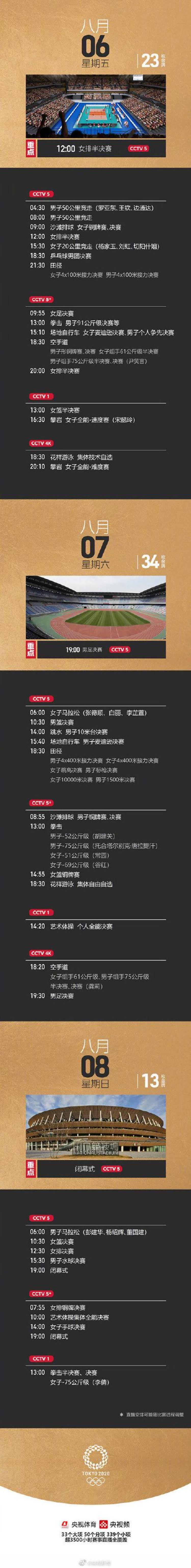 东京奥运 时间表「速速收藏东京奥运会时间表」