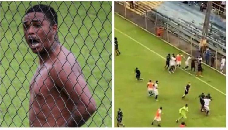 巴西赛场球员露下体引数十人群殴国安也曾有人如此羞辱申花