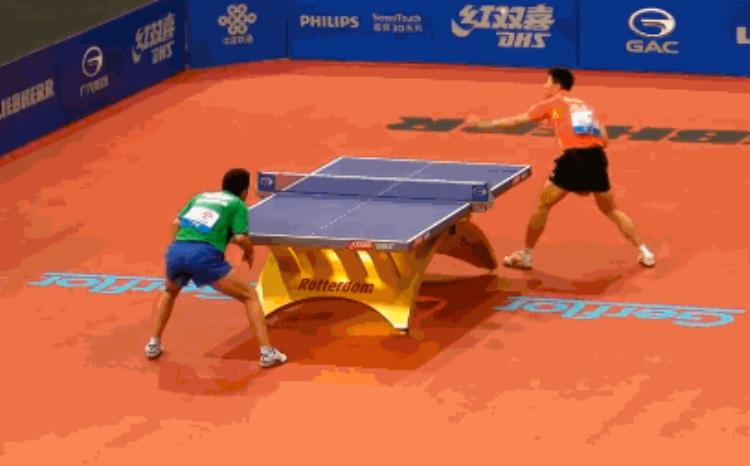 击溃对手心理的乒乓球发球技术用完全相同的动作发下旋和不转球